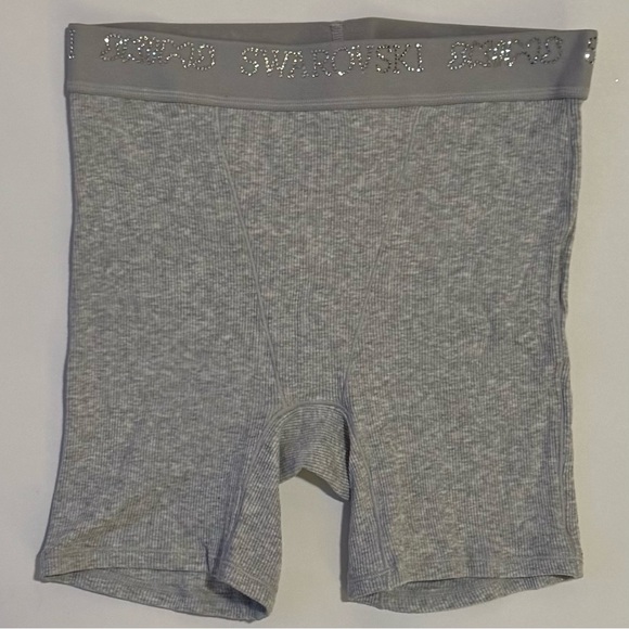skims x swarovski boy shorts